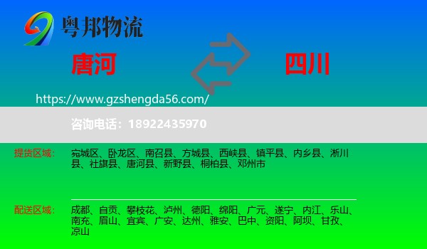 唐河县到四川物流