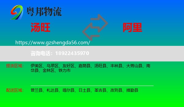 汤旺县到阿里物流