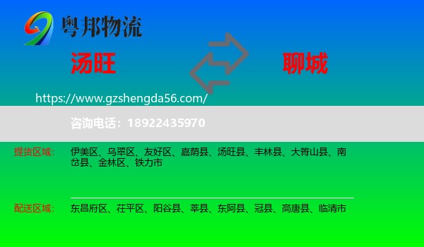 汤旺县到聊城物流