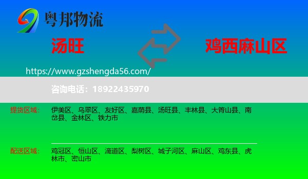 汤旺县到麻山区物流专线