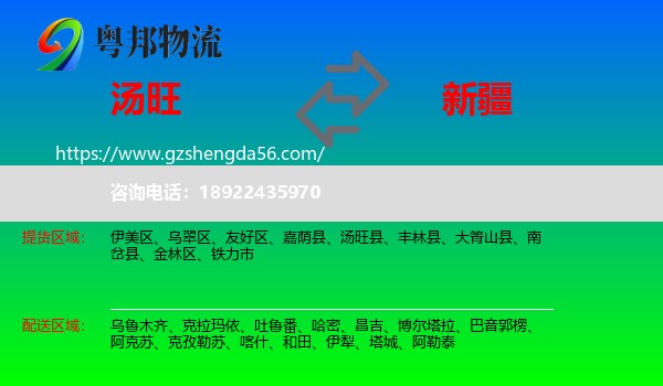 汤旺县到新疆物流