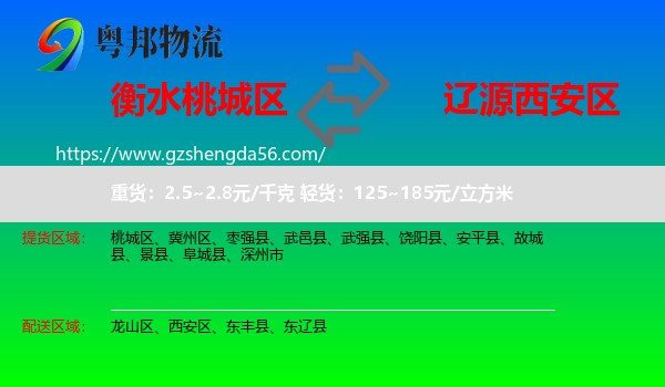 桃城区到西安区物流专线