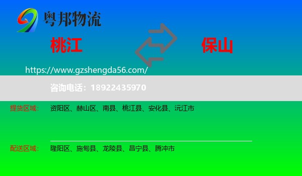 桃江县到保山物流
