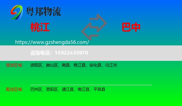 桃江县到巴中物流
