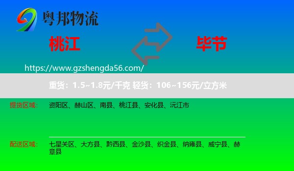 桃江县到毕节物流