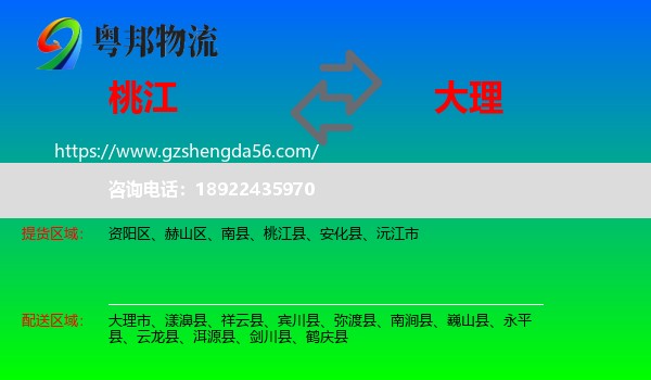 桃江县到大理物流