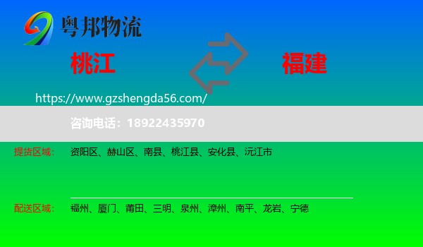 桃江县到福建物流