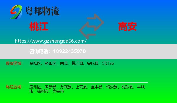 桃江县到高安市物流专线