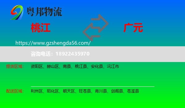 桃江县到广元物流