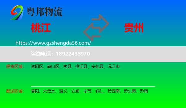 桃江县到贵州物流