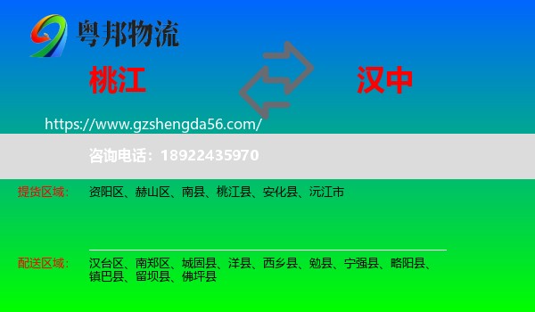桃江县到汉中物流