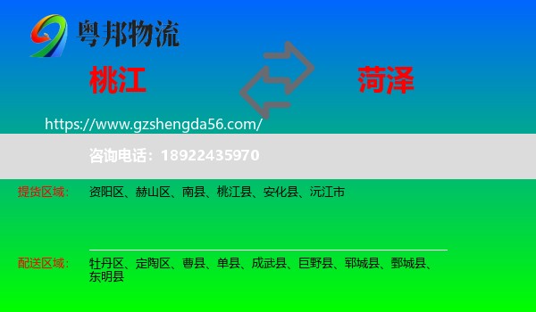 桃江县到菏泽物流