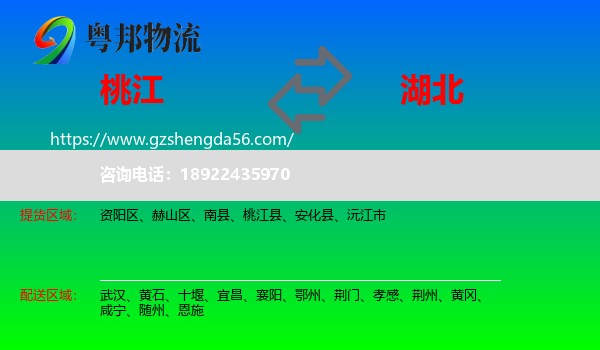 桃江县到湖北物流