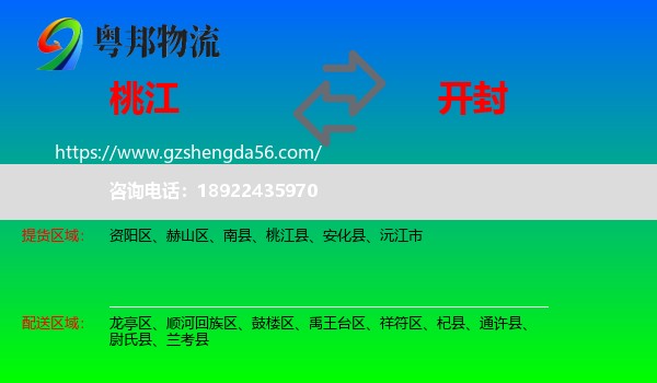 桃江县到开封物流