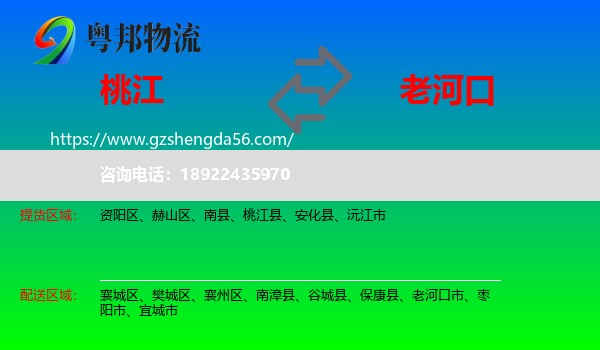 桃江县到老河口市物流专线
