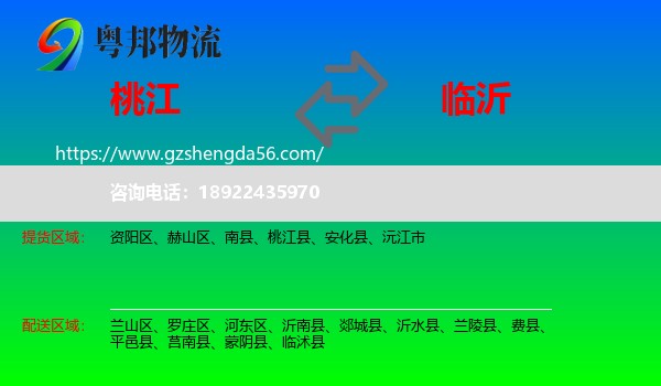 桃江县到临沂物流