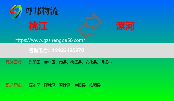 桃江县到漯河物流