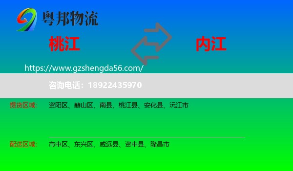 桃江县到内江物流