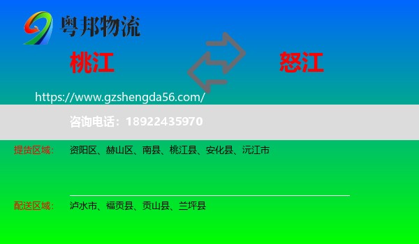 桃江县到怒江物流