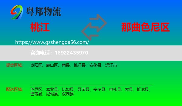 桃江县到色尼区物流专线