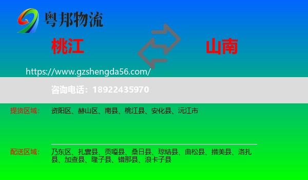 桃江县到山南物流