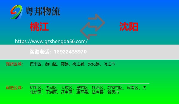 桃江县到沈阳专线