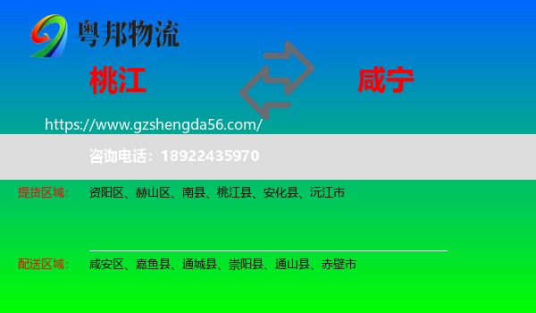 桃江县到咸宁物流