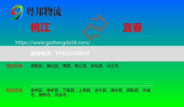 桃江县到宜春物流