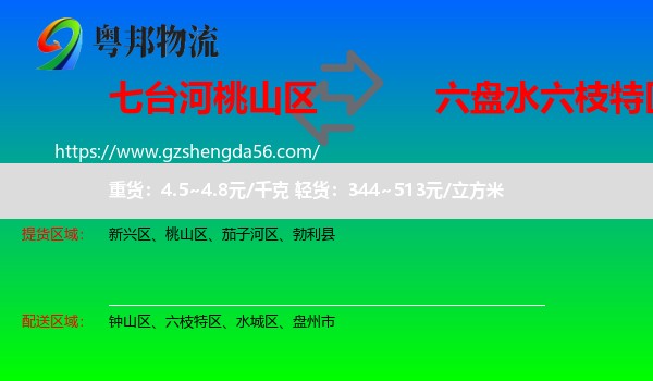 桃山区到六枝特区物流专线