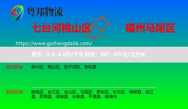 桃山区到马尾区物流专线