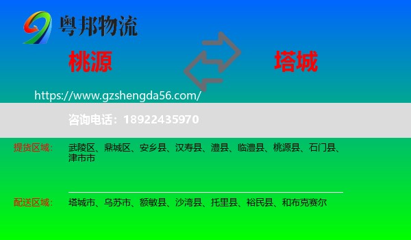桃源县到塔城物流