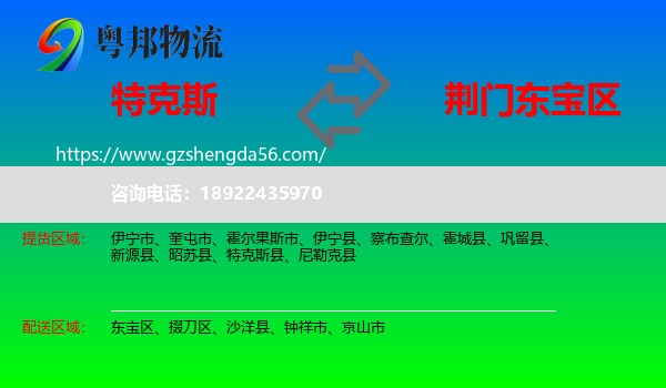 特克斯县到东宝区物流专线