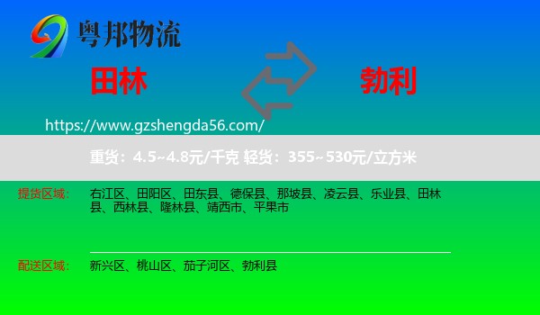 田林县到勃利县物流专线