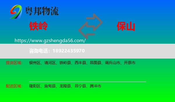 铁岭到保山物流