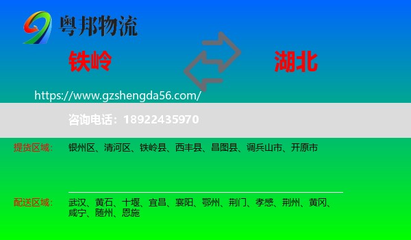 铁岭到湖北物流