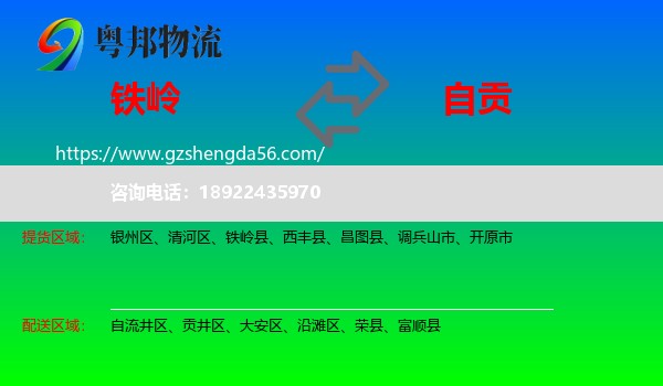 铁岭到自贡物流
