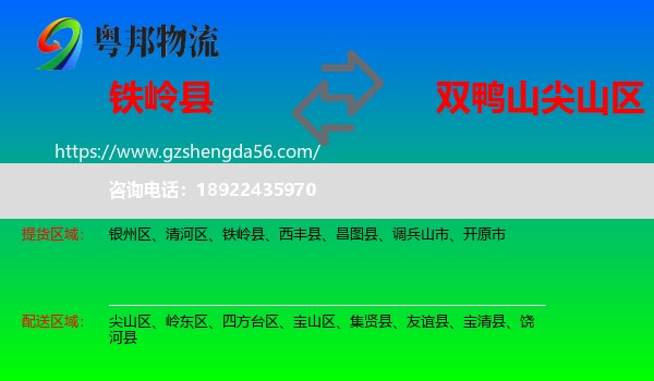 铁岭县到尖山区物流专线