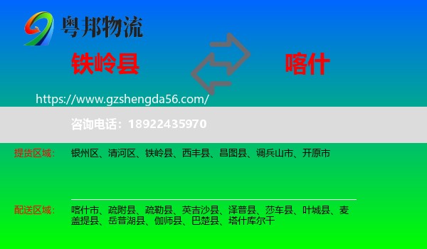 铁岭县到喀什物流