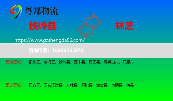 铁岭县到林芝物流