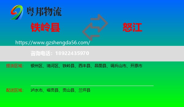 铁岭县到怒江物流
