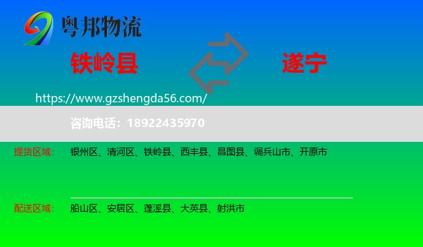 铁岭县到遂宁物流