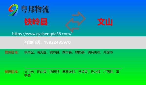 铁岭县到文山物流