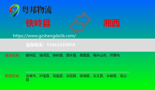 铁岭县到湘西物流