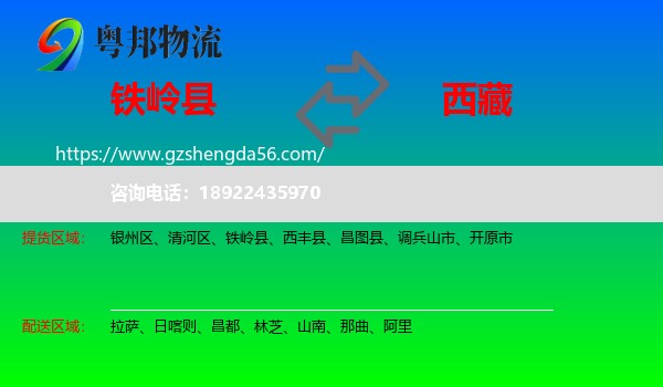 铁岭县到西藏物流