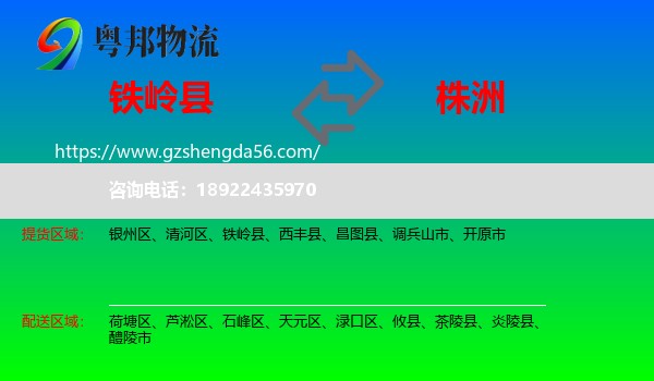 铁岭县到株洲物流