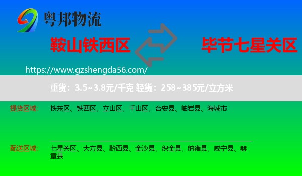 铁西区到七星关区物流专线