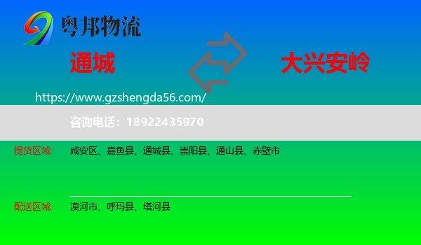 通城县到大兴安岭物流
