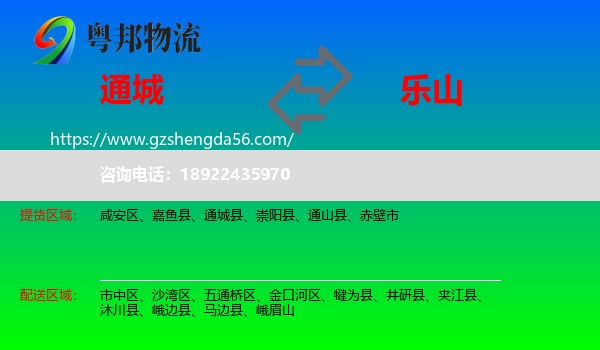 通城县到乐山物流