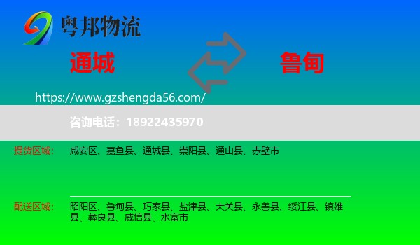 通城县到鲁甸县物流专线