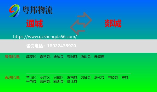 通城县到郯城县物流专线